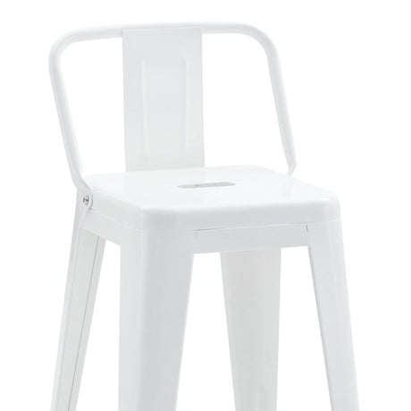 Scaun de bar Utopia, Alb, 42x42x86 cm