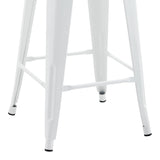 Scaun de bar Utopia, Alb, 42x42x86 cm