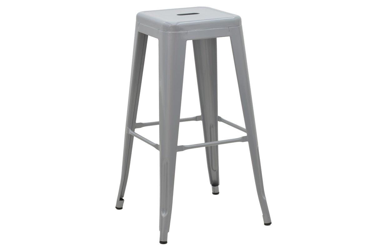Scaun de bar Utopia metal 42x42x76cm - Gri