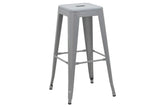 Scaun de bar Utopia metal 42x42x76cm - Gri
