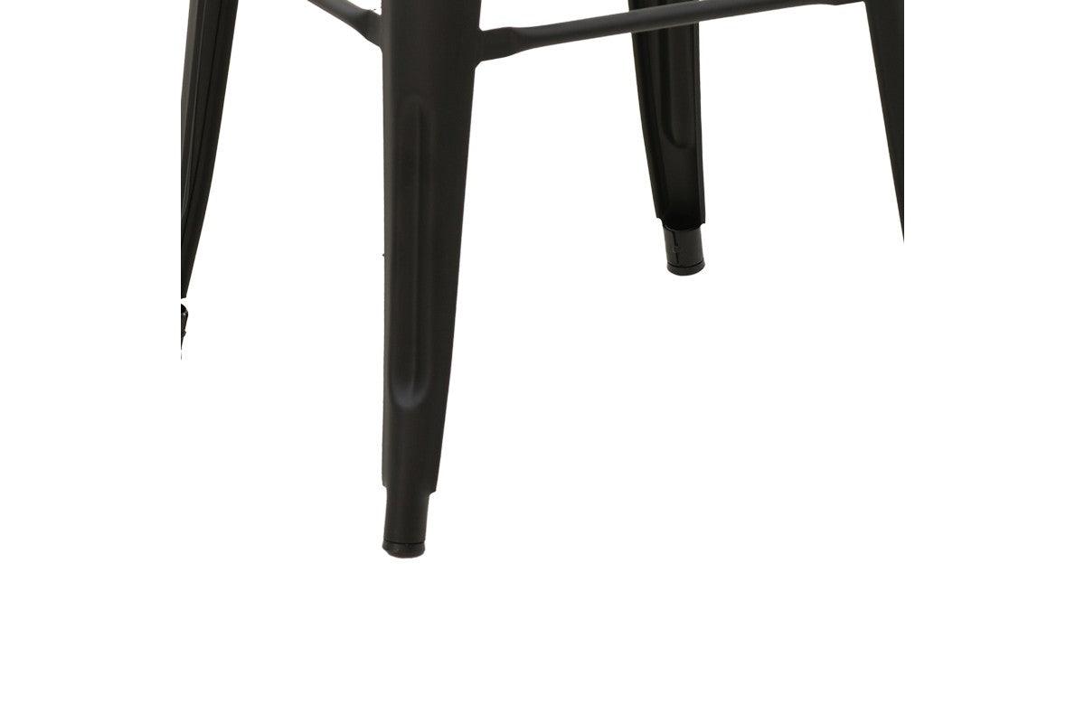 Scaun de bar Utopia metal 42x42x76cm - Negru