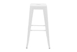 Scaun de bar Utopia metal 42x42x76cm - Alb