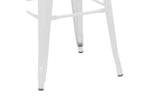 Scaun de bar Utopia metal 42x42x76cm - Alb