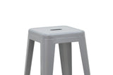 Scaun de bar Utopia metal 42x42x76cm - Gri