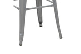 Scaun de bar Utopia metal 42x42x76cm - Gri