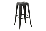 Scaun de bar Utopia metal 42x42x76cm - Negru
