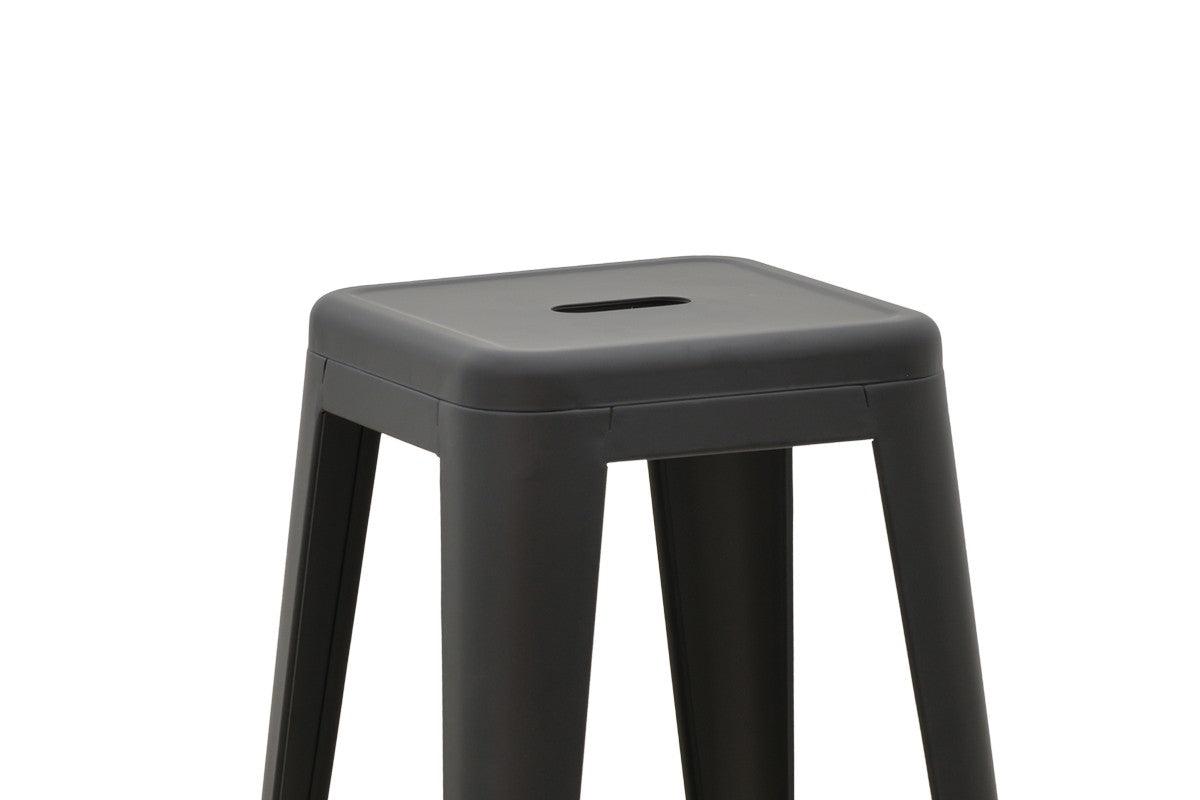 Scaun de bar Utopia metal 42x42x76cm - Negru