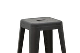 Scaun de bar Utopia metal 42x42x76cm - Negru