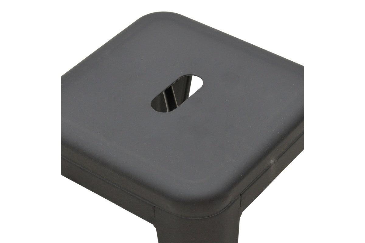 Scaun de bar Utopia metal 42x42x76cm - Negru