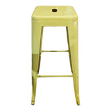 Scaun de bar Utopia metal, Diverse culori, 42x42x76 cm - Galben