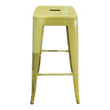 Scaun de bar Utopia metal, Diverse culori, 42x42x76 cm - Galben
