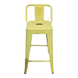 Scaun de bar Utopia, Diverse culori, 42x42x86 cm - Galben