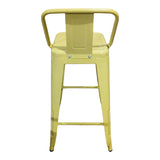 Scaun de bar Utopia, Diverse culori, 42x42x86 cm - Galben