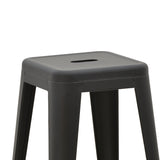 Scaun de bar Utopia metal, Diverse culori, 42x42x76 cm - Negru