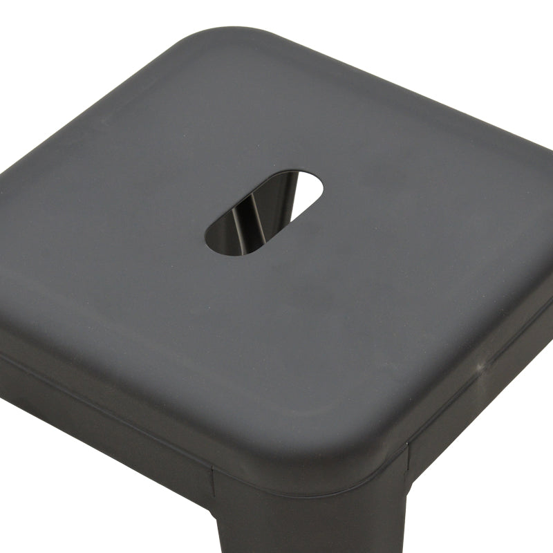 Scaun de bar Utopia metal, Diverse culori, 42x42x76 cm - Negru