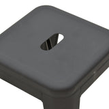 Scaun de bar Utopia metal, Diverse culori, 42x42x76 cm - Negru