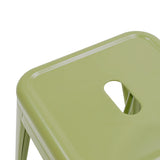 Scaun de bar Utopia, Metal, Verde Oliv, 42x42x76 cm