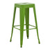 Scaun de bar Utopia, metalic, Verde, 42x42x76 cm