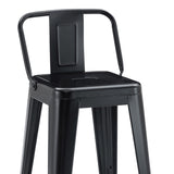 Scaun de bar Utopia, Diverse culori, 42x42x86 cm - Negru