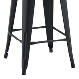 Scaun de bar Utopia, Negru Mat, 42x42x86 cm