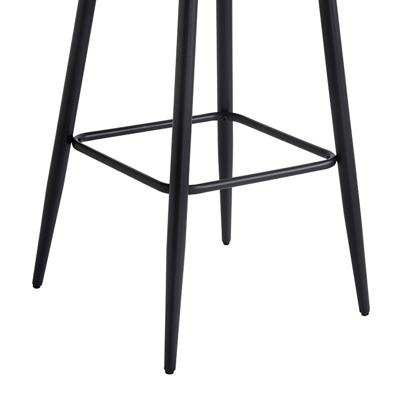 Scaun de bar Velvi catifeaa marului putred, Roz, 43x62x95 cm