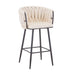 Scaun de bar Vivian, catifea si metal, 57x50x100 cm