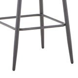 Scaun de bar Vivian, catifea si metal, 57x50x100 cm - Bej