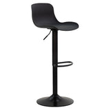Scaun de bar Walden, polipropilena si metal, 40x43x100 cm - Negru
