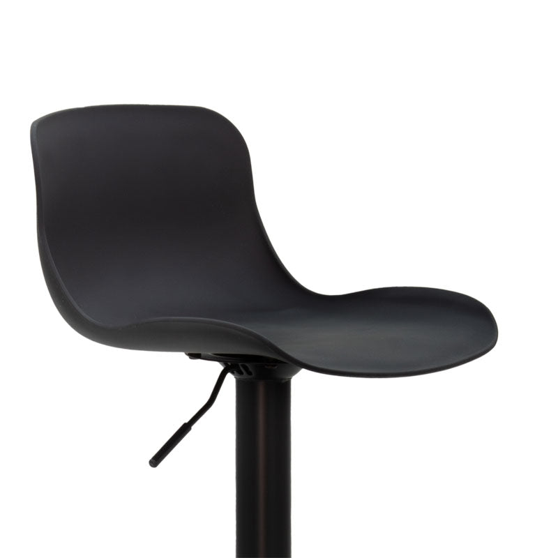 Scaun de bar Walden, polipropilena si metal, 40x43x100 cm - Negru