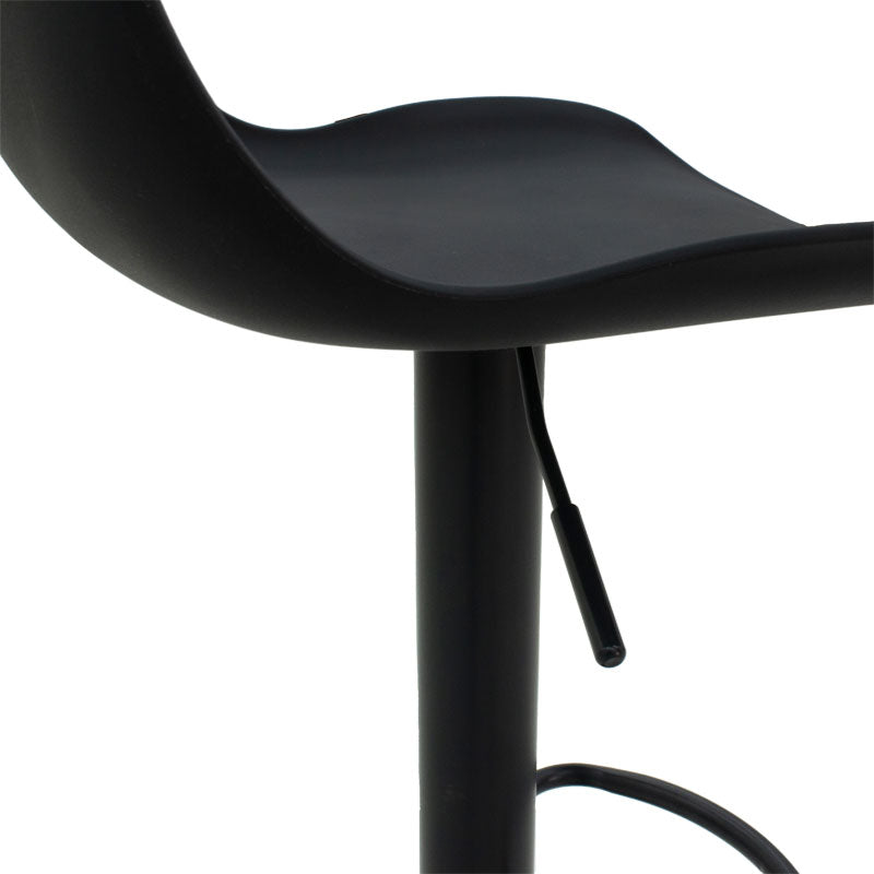 Scaun de bar Walden, polipropilena si metal, 40x43x100 cm - Negru
