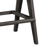 Scaun de bar Winslow, Negru - Nuc, 46x44x98 cm - Negru