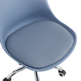 Scaun de birou ajustabil Gaston II, Modern, Albastru deschis, 48x57x77-90 cm