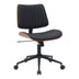 Scaun de birou Amani, piele PU si lemn, 52x54x91 cm