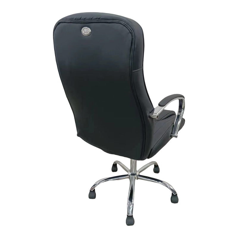 Scaun de birou director cu design matlasat, Negru, 62x70x116 cm, imagine suplimentara