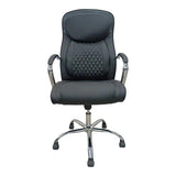 Scaun de birou director cu design matlasat, Negru, 62x70x116 cm