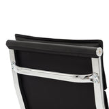 Scaun de birou directorial cu rotile Mavel, Negru, 55x62x100-110 cm