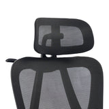 Scaun de birou directorial Exeter, 50x58x129 cm - Negru