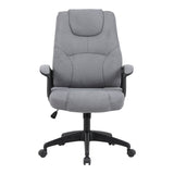 Scaun de birou directorial Kamora, stofa, 66x67x111 cm - Antracit
