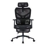 Scaun de birou directorial Vigo, 52x70x124 cm - Negru