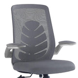 Scaun de birou Enrich cu plasa din material textil  100x200 - Gri