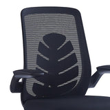 Scaun de birou Enrich cu plasa din material textil  100x200 - Negru