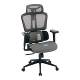 Scaun de birou ergonomic Ergo Flow, Negru-Gri, 73x64x112-135 cm