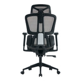 Scaun de birou ergonomic Ergo Flow, Negru-Gri, 73x64x112-135 cm
