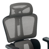 Scaun de birou ergonomic Ergo Flow, Negru-Gri, 73x64x112-135 cm