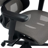Scaun de birou ergonomic Ergo Flow, Negru-Gri, 73x64x112-135 cm