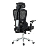 Scaun de birou ergonomic Jeffer, Mesh, Negru, 67x62x115-125 cm