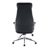 Scaun de birou managerial Ferka, piele PU, 64x71x128 cm - Negru