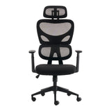 Scaun de birou ergonomic Manager, Mesh, negru, 67x64x120-128 cm
