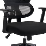 Scaun de birou ergonomic Manager, Mesh, negru, 67x64x120-128 cm