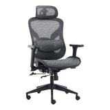 Scaun de birou ergonomic Mesgo, Modern/Metal, Negru-Gri, 68x67x110-136 cm
